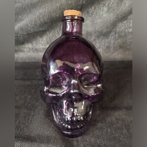 Purple skull, glass jar